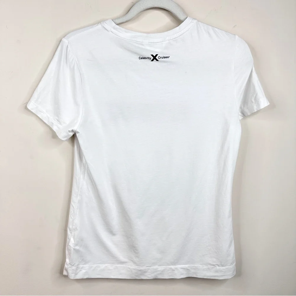 Athleta Outbound Tee Simone Biles Use Your Voice Bright White Top Small - Picture 11 of 14
